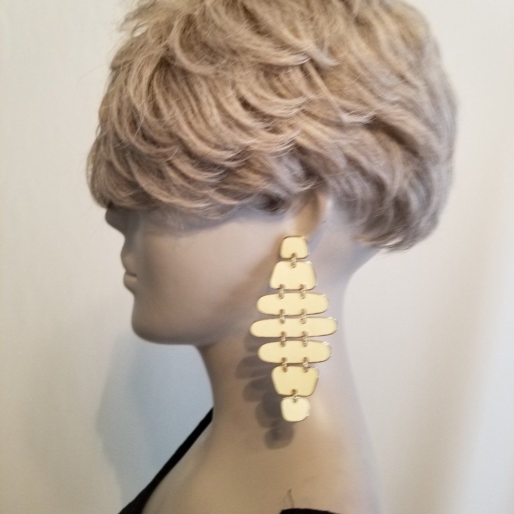 NWT Amrita Singh Ivory Goldtone Broome Street Gold Earrings - Picture 6 of 10
